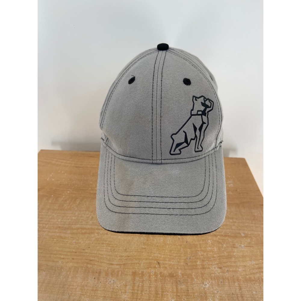Mack Trucks‎ Grey Snapback Baseball Cap Embroidered Bulldog Logo Hat Mens